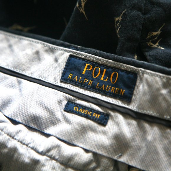 Size 34 - POLO RALPH LAUREN Men's Blue Swordfish Print Bermuda Shorts - Picture 4 of 4